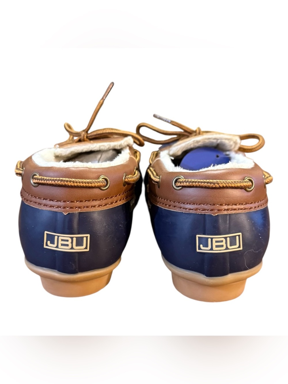 JBU by Jambu Gwen Duck Shoes Loafers Navy Whiskey Women’s Size 9 M - Picture 2 of 9